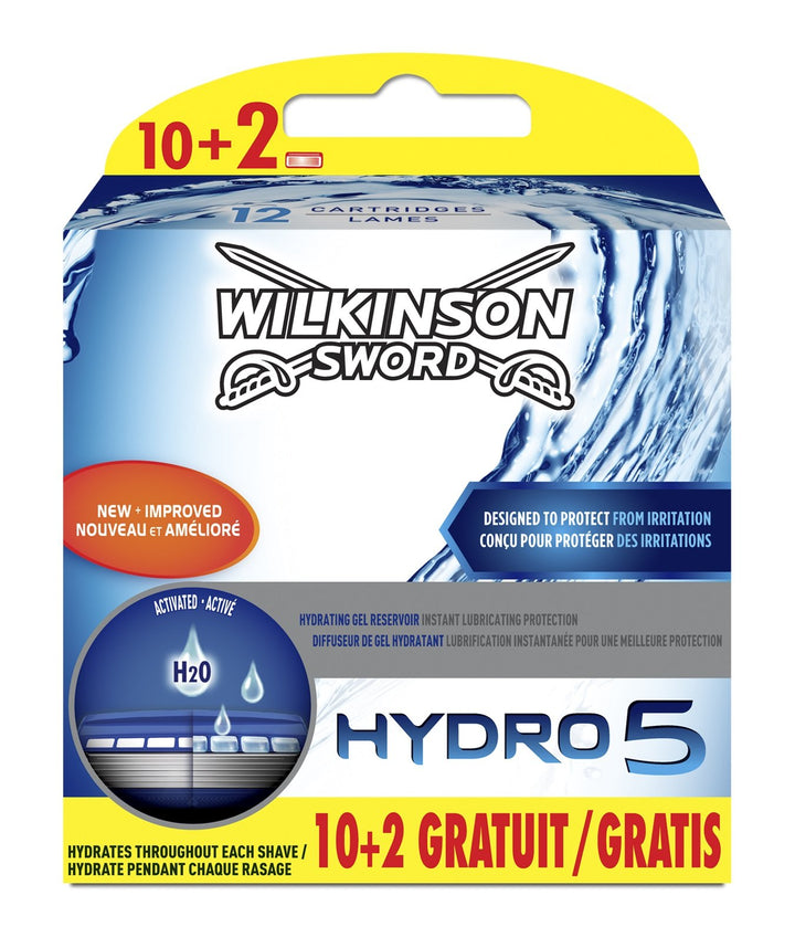 Wilkinson – Hydro 5 – Rasierklingen für Herren Hydro 5 12 stück (1er Pack), Hydro 5 12 stück (1er Pa