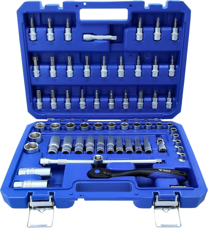 BRILLIANT TOOLS BT021061 3/8 Zoll Steckschlüssel-Satz, 61-tlg [Powered by KS TOOLS]