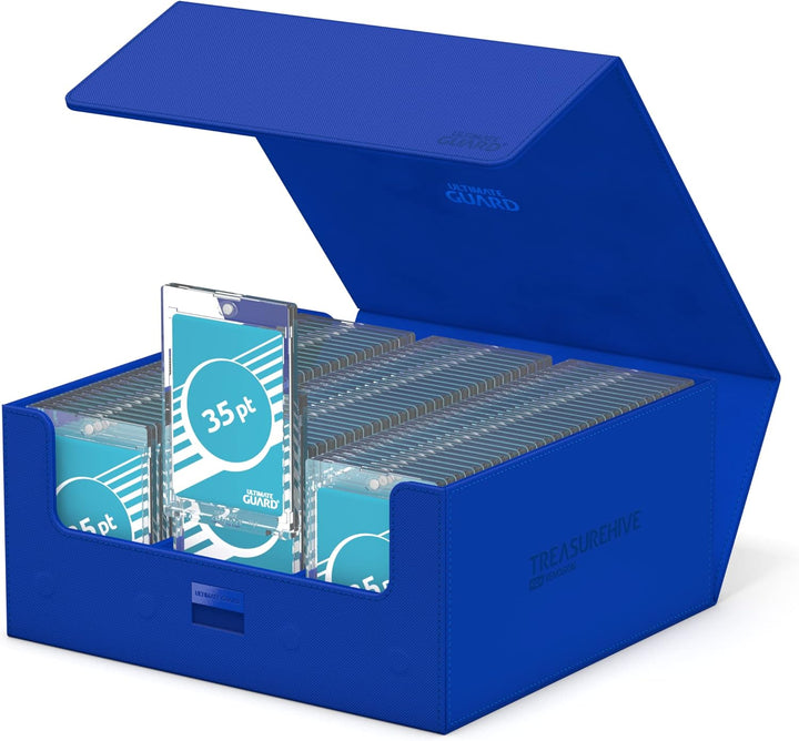Ultimate Guard Unisex-Adult Treasurehive 90+ Xenoskin Kartenbox 252 x 252 x 125 mm Blau, 252 x 252 x