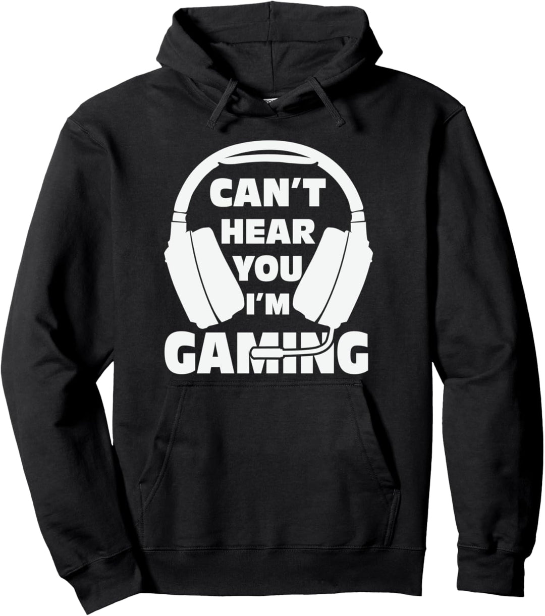Ich kann Sie nicht hören, im Gaming-Kopfhörer Lustiger Pullover Hoodie