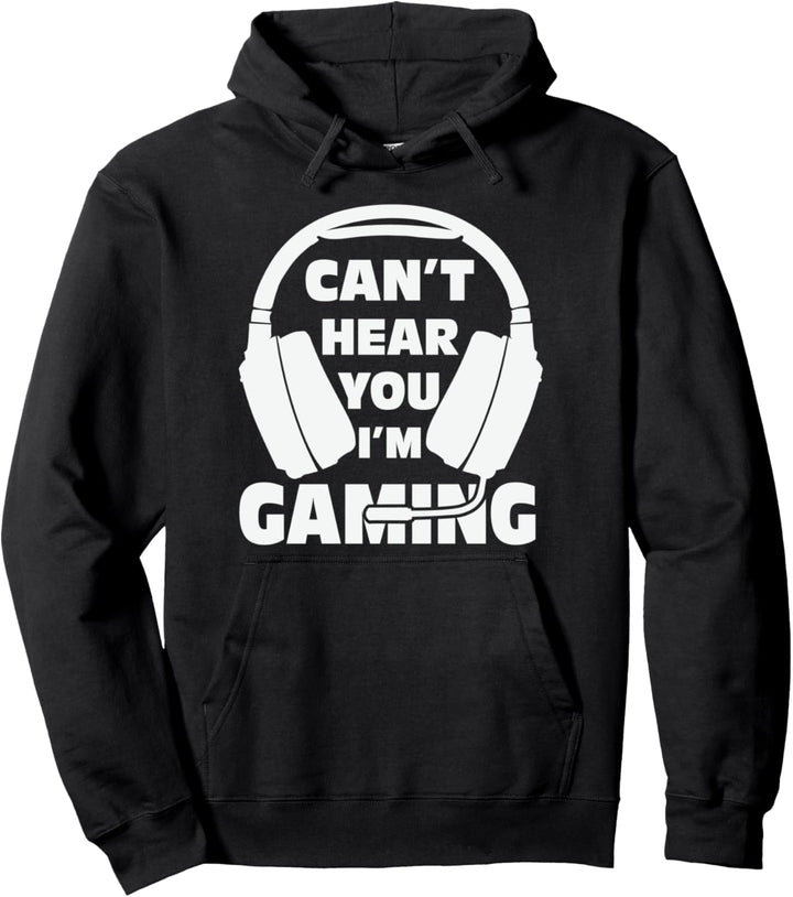 Ich kann Sie nicht hören, im Gaming-Kopfhörer Lustiger Pullover Hoodie