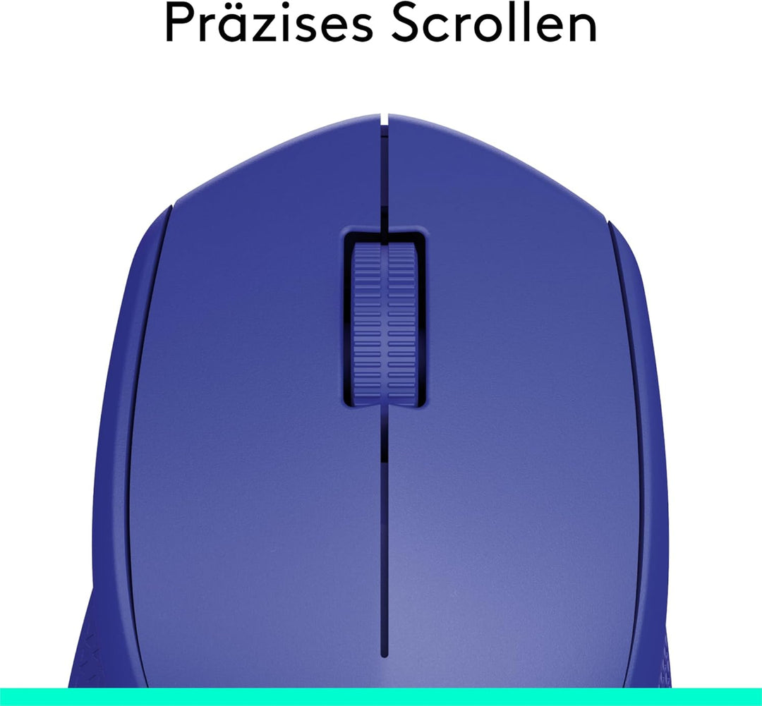 Logitech M280 Kabellose Maus, 2,4 GHz mit USB-Nano-Empfänger, 1000 DPI Optical Tracking, 3 Tasten, 1