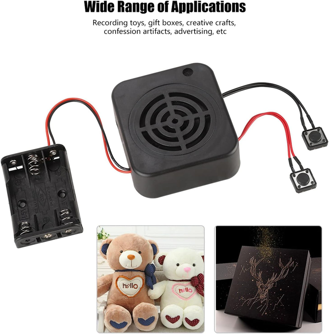 Diktiergerät für Stofftiere, 3 W 2 Min./4 Min. Message Box-Modul Kompatibel mit Stofftieren Teddy Gr
