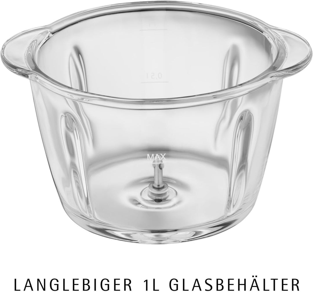 WMF Kult X Edition Zerkleinerer elektrisch mit Glasbehälter, 320 W, 2 Geschwindigkeitsstufen, grosse
