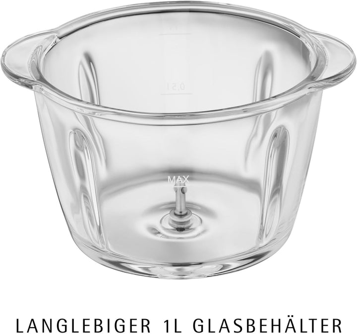 WMF Kult X Edition Zerkleinerer elektrisch mit Glasbehälter, 320 W, 2 Geschwindigkeitsstufen, grosse