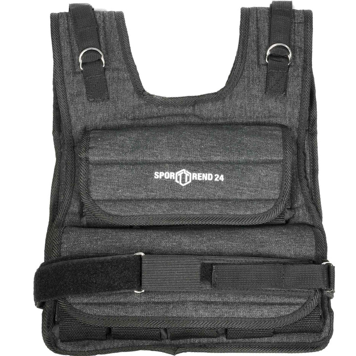 Sporttrend 24® 5kg, 8kg, 10kg Gewichtsweste | waschbare Trainingsweste, Laufweste mit herausnehmbare