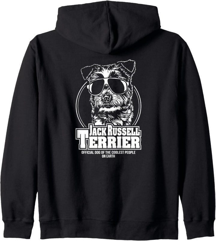Lustiger Jack Russell Terrier coolest people Hundespruch Kapuzenjacke