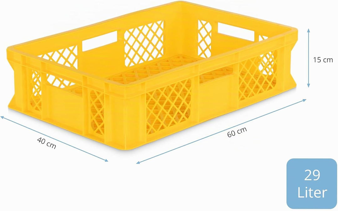 DIE BOX FABRIK 4er SET Bäckerkisten 600x400x150mm, Bäckerkiste, Brotkiste, Brotkörbe, Brötchenkiste,