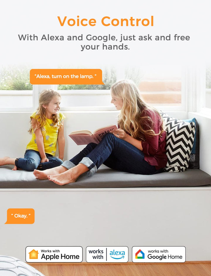 Refoss WLAN Schalter funktioniert mit Apple HomeKit, Universal Smart Schalter für Siri, Alexa, Googl