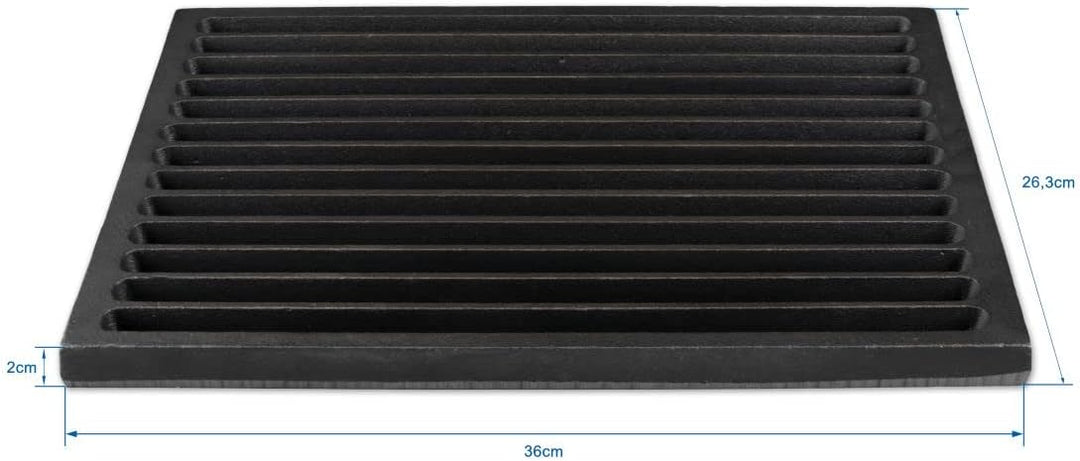 GRILLROSTPROFI Ascherost - Feuerrost - Kohlerost - Kaminrost in Premium-Qualität, Gusseisen, 26 x 36