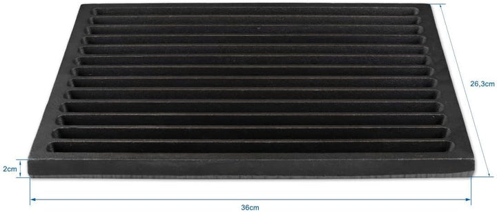 GRILLROSTPROFI Ascherost - Feuerrost - Kohlerost - Kaminrost in Premium-Qualität, Gusseisen, 26 x 36