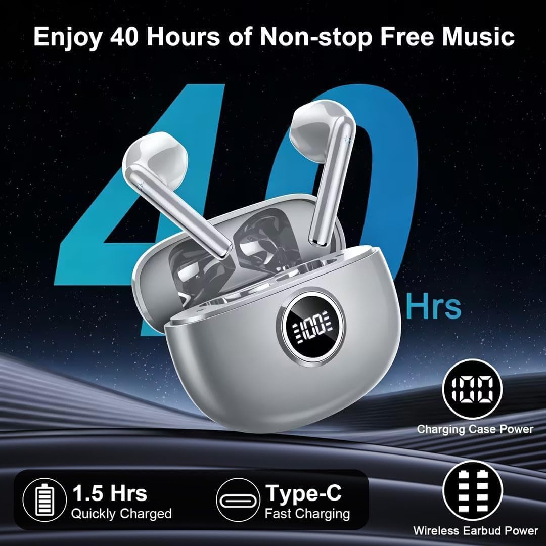 Drsaec Bluetooth Kopfhörer, 2026 Neu 6D Tiefer Bass In Ear Kopfhörer Kabellos Bluetooth 5.3 Kabellos