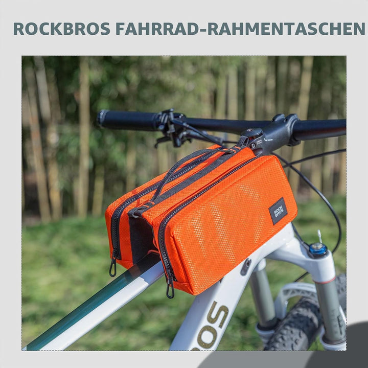 ROCKBROS Fahrrad Rahmentasche Fahrradtasche Rahmen Aufbewahrungstasche mit Schultergurt Fahrrad Ober
