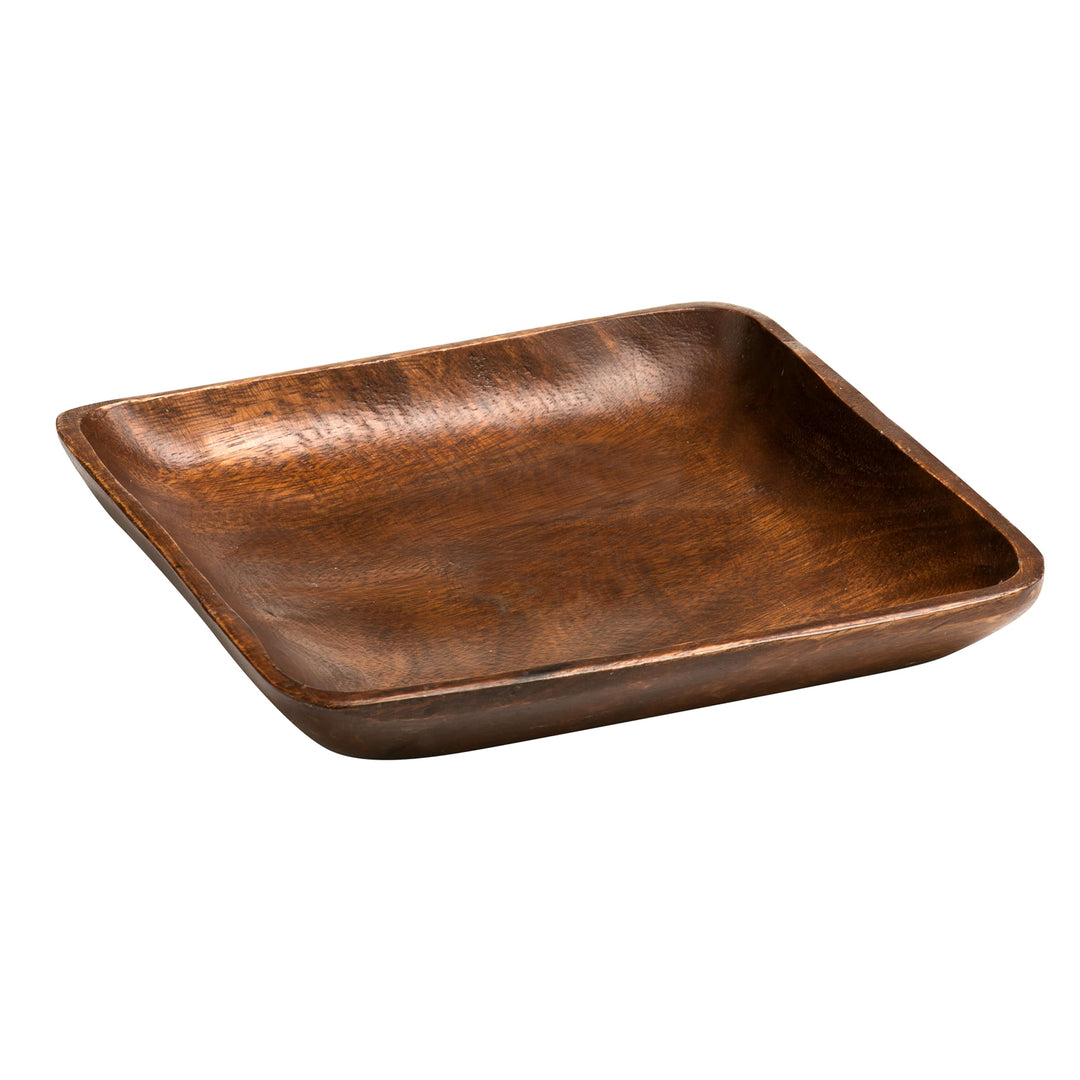 Premier Housewares Kora Servierplatte, Akazienholz, H4 x W25 x D25cm, Brown