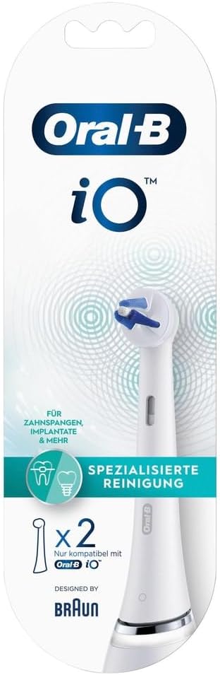 Oral-B iO Spezialisierte Reinigung Aufsteckbürsten für elektrische Zahnbürste, 2 Stück, Oral-B’s bes