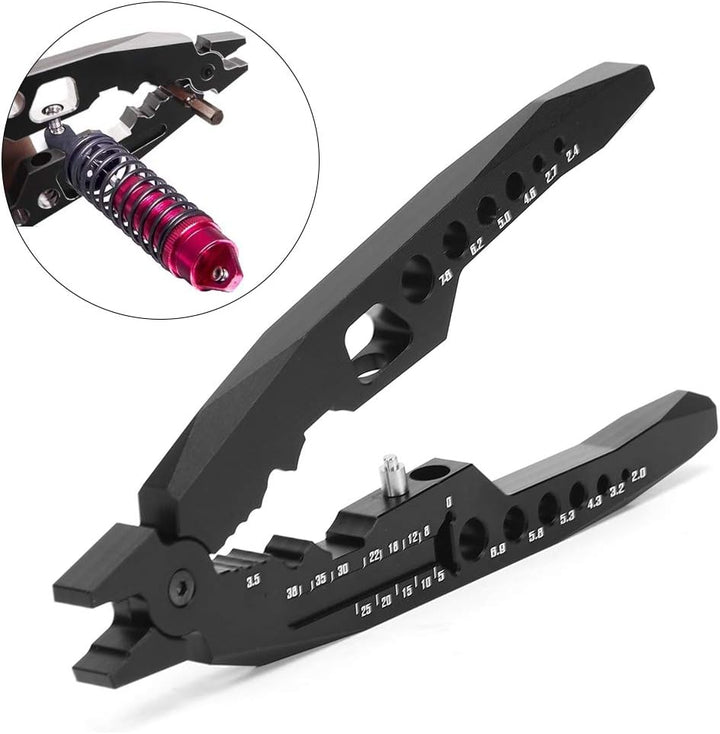 RC Shocks Struts Dämpferkopfzange Reparatur Demontagewerkzeug Passend für HSP Modellautos(Schwarz)