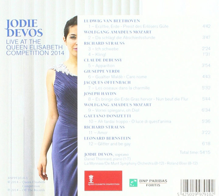 Jodie Devos - Live At The Q. Elisabeth Comp. 2014, Audio-CD