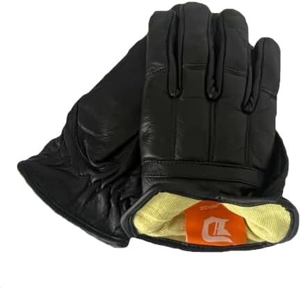 Professinelle Einsatzhandschuhe mit Quarzsand mit Schnitthemmender Kevlar einlage, Security Dienstha
