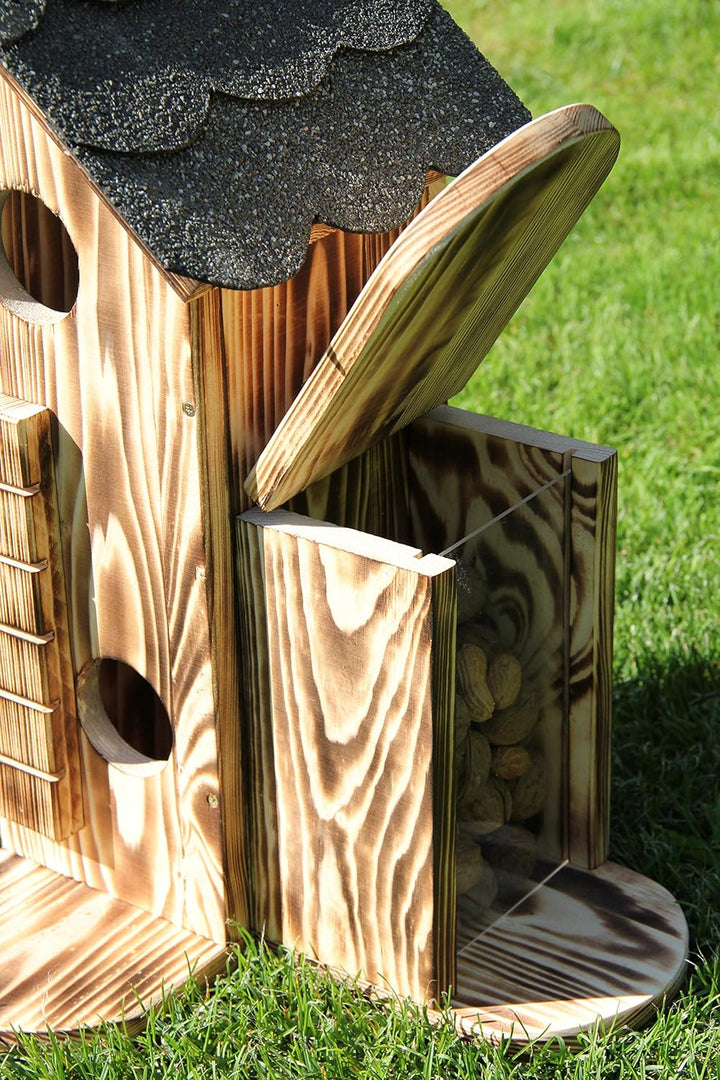 Garten und Holztrends Eichhörnchenfutterhaus-Eichhörnchen-Eichhörnchenhaus-Kobel-Eichhörnchenhaus-Ei