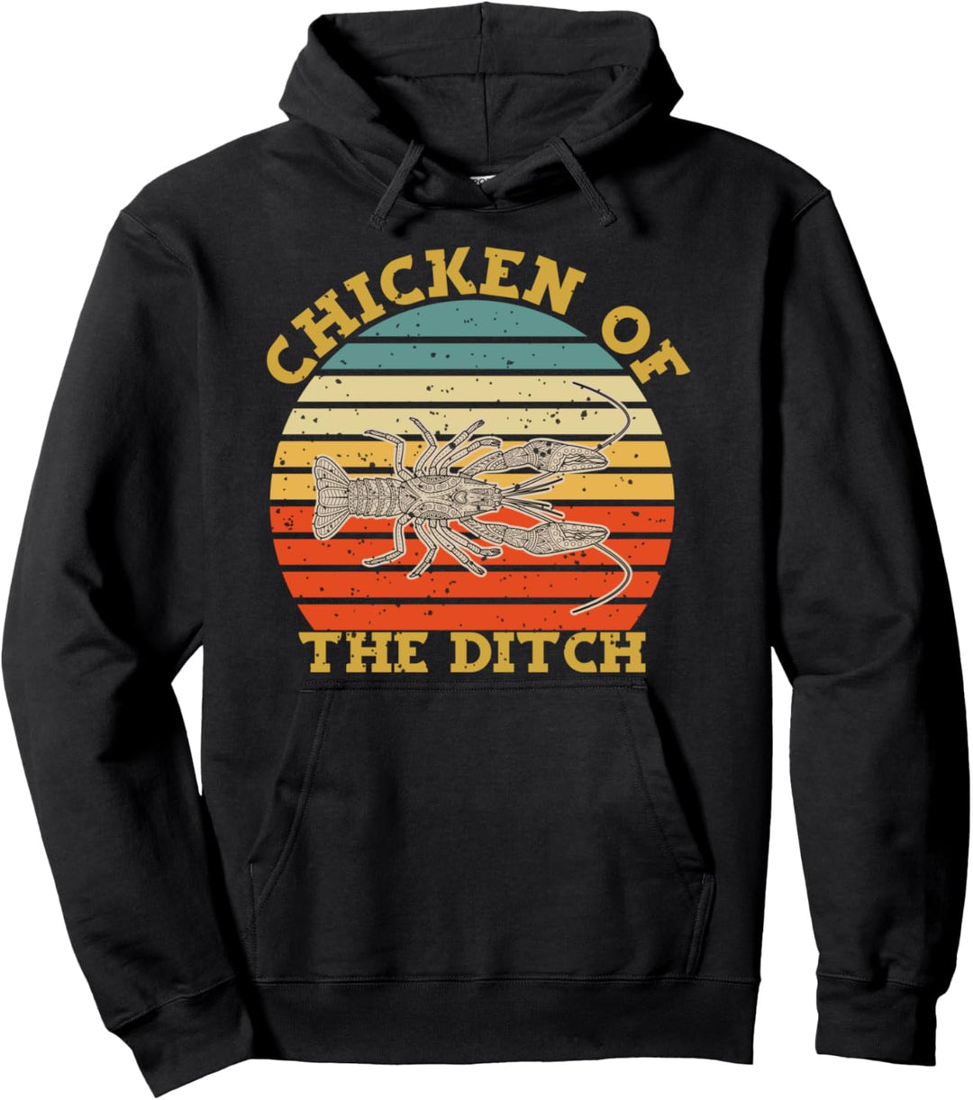 Retro Cajun Krabben Huhn des Grabens Foodie Geschenk Pullover Hoodie