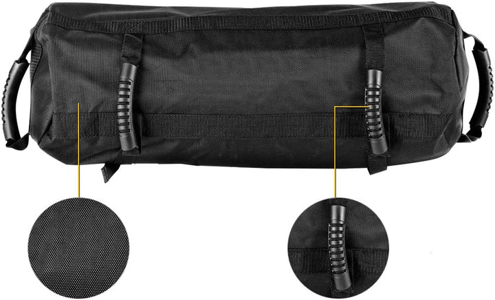 DREAMADE Power Bag, Einstellbarer Fitnesssandsack, Gewichtssack mit 6 Gummigriffe & Reissverschluss,