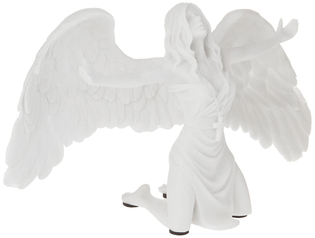 Design Toscano Beten für den Frieden, Engelsstatue aus Marmor-Kunstharz