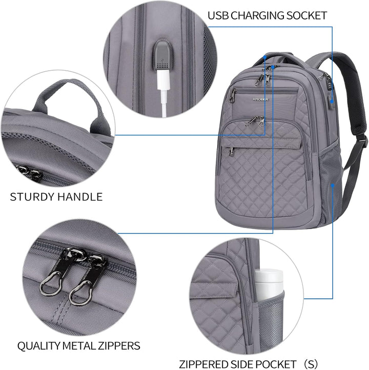 KROSER Laptop Rucksack 17-17,3&