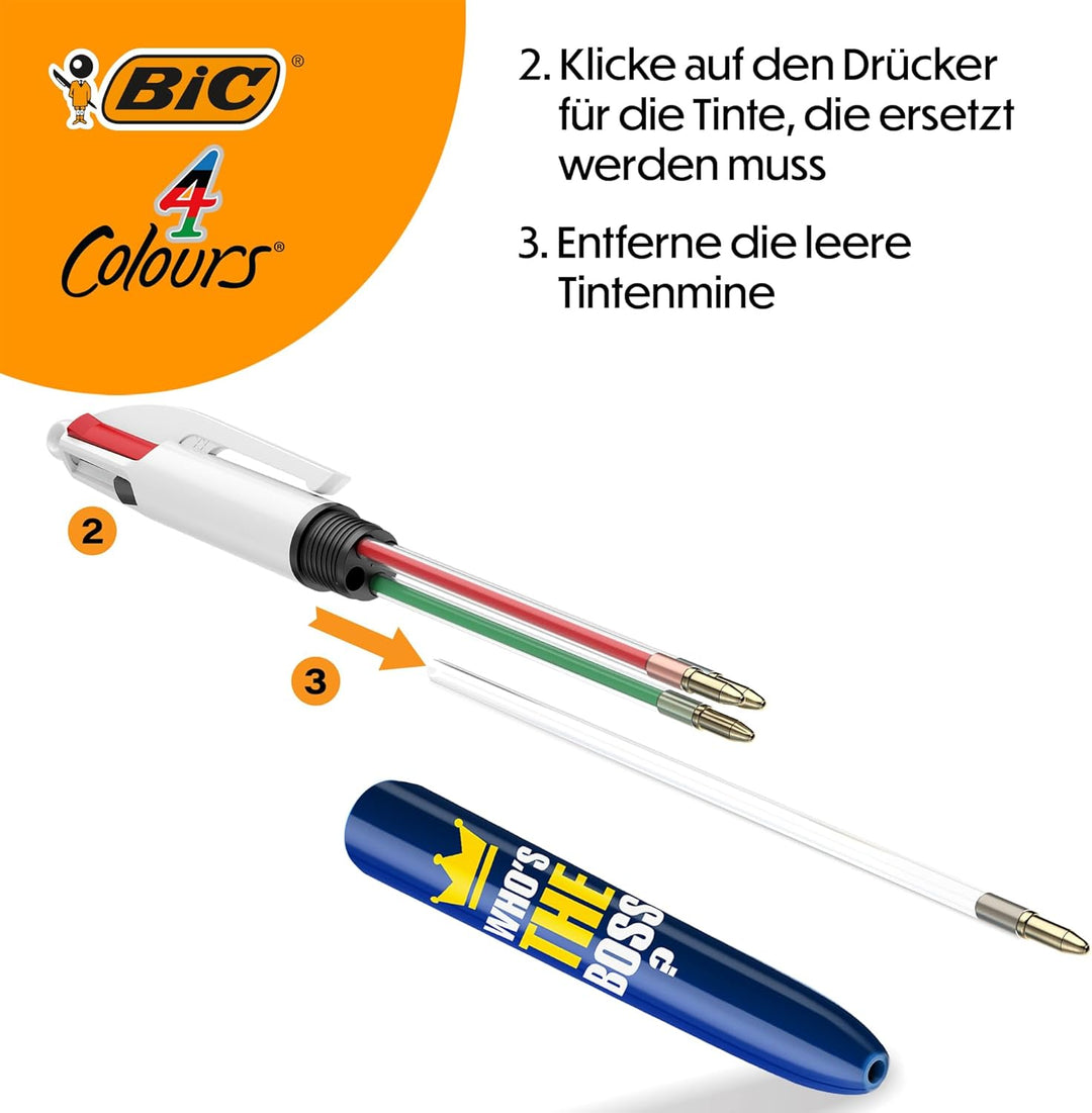 BIC Kugelschreiber 4 Farben Sätze