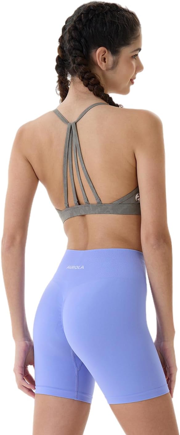 AUROLA Intensify Workout Shorts for Women Seamless Scrunch Short Gym Yoga Running Sport Active Exerc