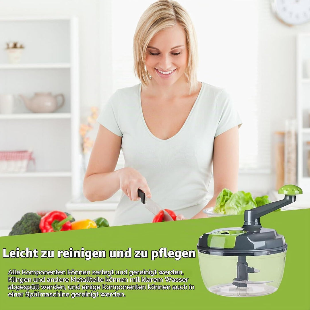 Zwiebelschneider Manuell, Zwiebelschneider mit Seilzug, Multizerkleinerer Manuell, Gemüseschneider H