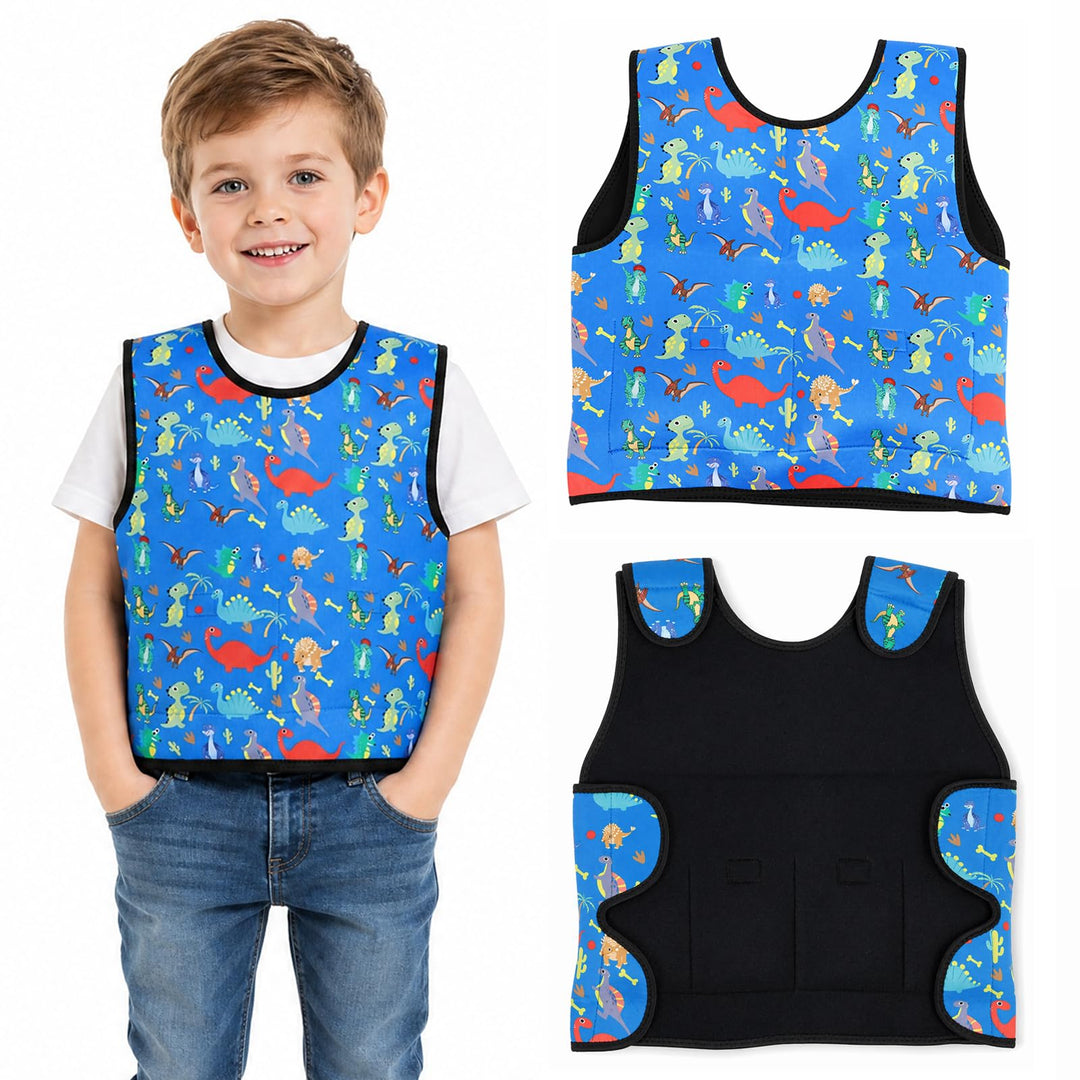 Gewichtsweste Kinder &amp; Kompressionsweste – Verstellbare Weighted Vest für Sensorik, beruhigender Tie
