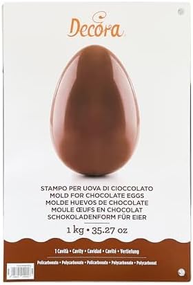 Decora 0050064 Profi-Form FÜR SCHOKOLADENEIER AUS Poly 1KG-1HOHLRAUM 330X215 MM, Polycarbonate, Durc