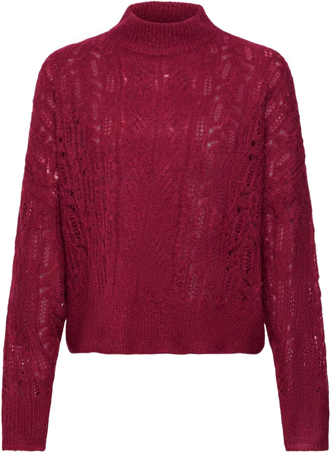 ESPRIT Damen Pullover XS 615/Cherry Red, XS 615/Cherry Red