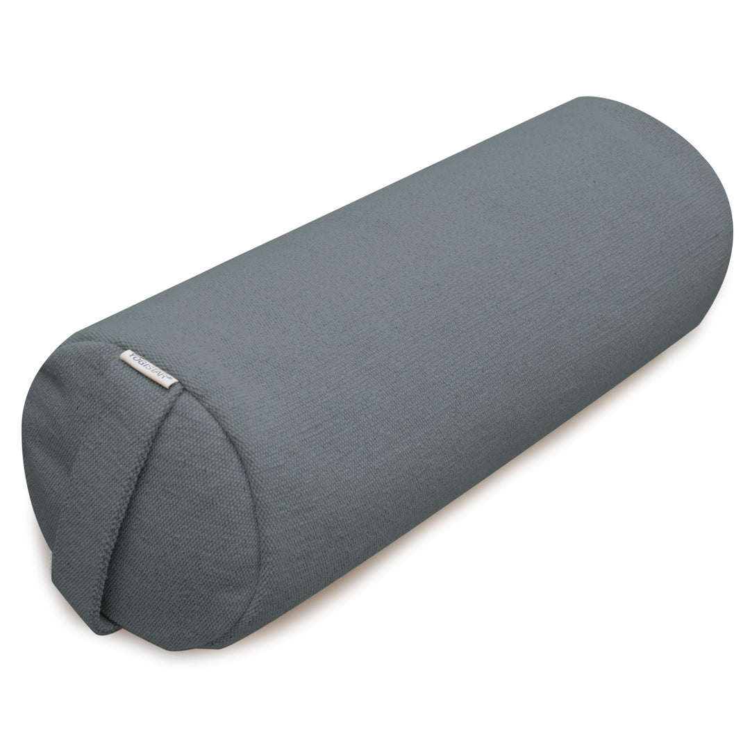Yoga-Bolster Yin - Rund - Jute Grau