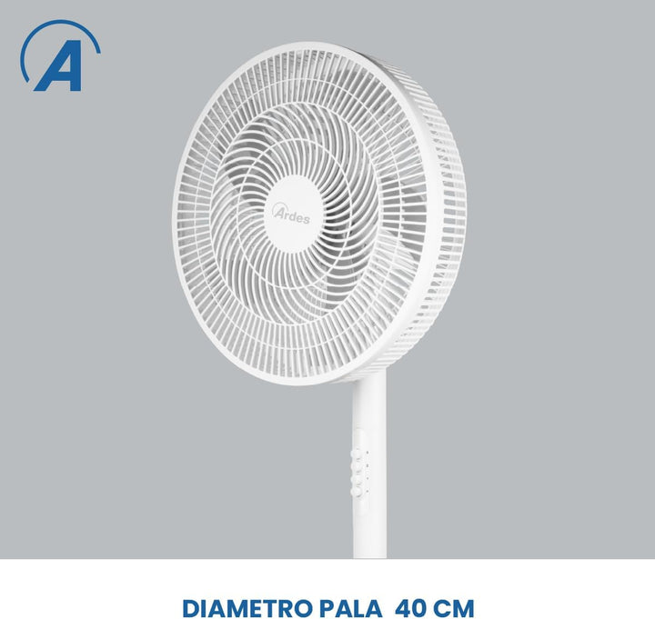 Ardes - AR5PR4004 Multifunktionsventilator AIRE 3 in 1 – Ventilator für Sofa und Tisch mit 5 Flügeln