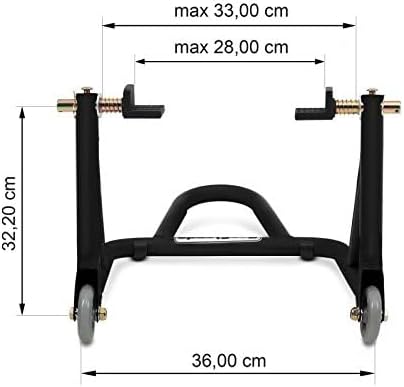 ConStands - Motorrad Montageständer für Ducati Scrambler Desert Sled Schwarz Matt Hinten XM Universa