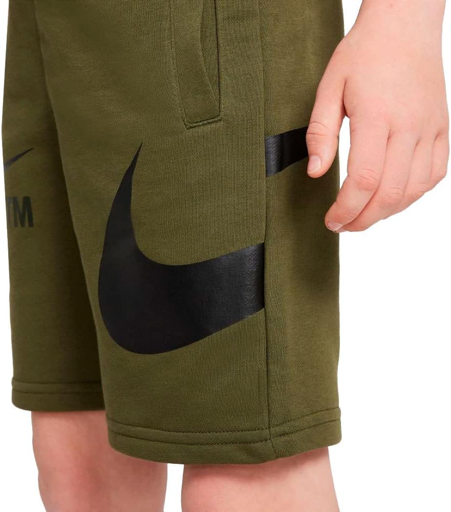 NIKE B NSW Swoosh Shorts Kurze Hose, grün, 16 años