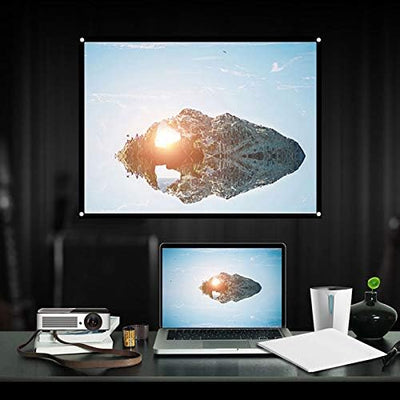 4K HD Projektionsleinwand, Portable Beamer Leinwand Outdoor, Faltbare Projektions Filmleinwand, 4:3,