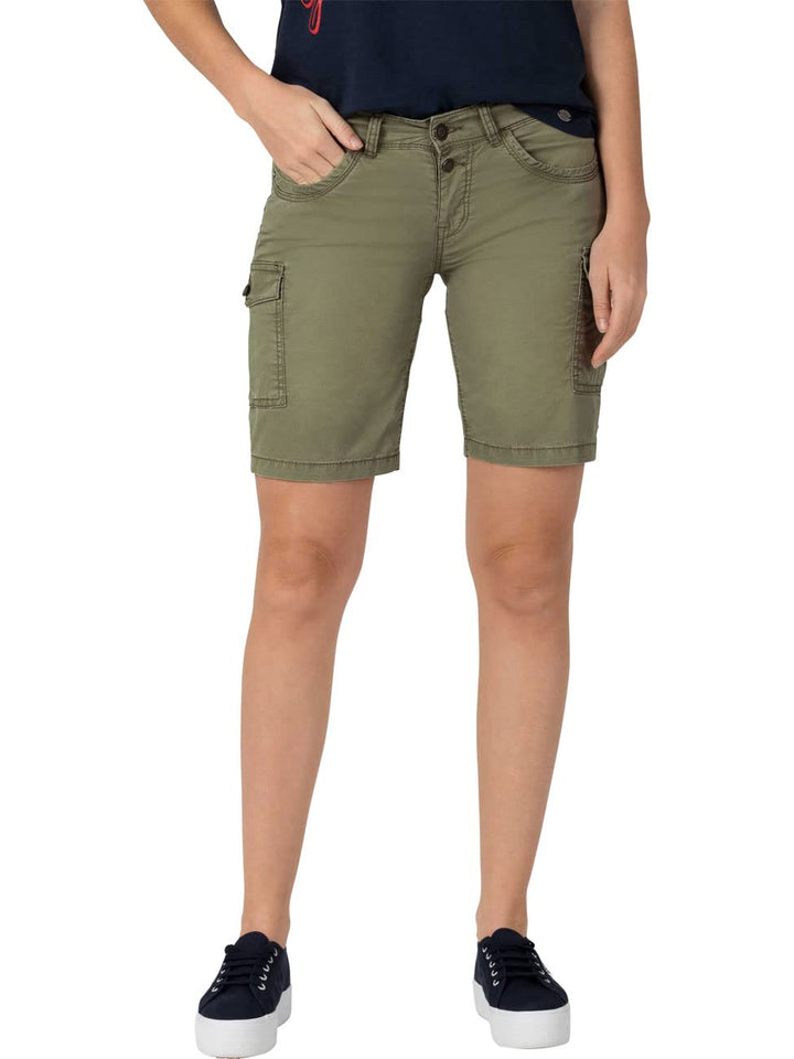 Timezone Damen Slim NaliTZ Cargo Short 24W Combat Green, 24W Combat Green