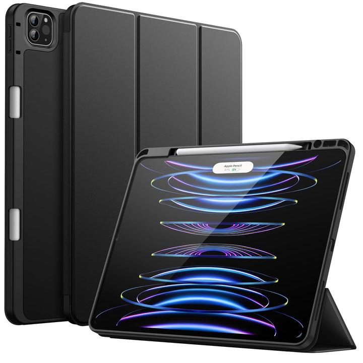 JETech Hülle für iPad Pro 12,9 Zoll (6./5. Generation, Modell 2022/2021) mit Stifthalter, Unterstütz