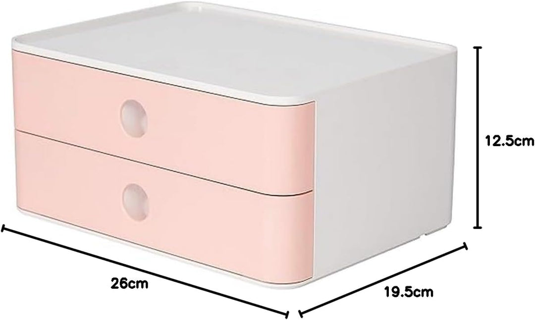 HAN Schubladenbox Allison SMART-BOX mit 2 Schubladen und Trennwand, Kabelführung, stapelbar, Utensil