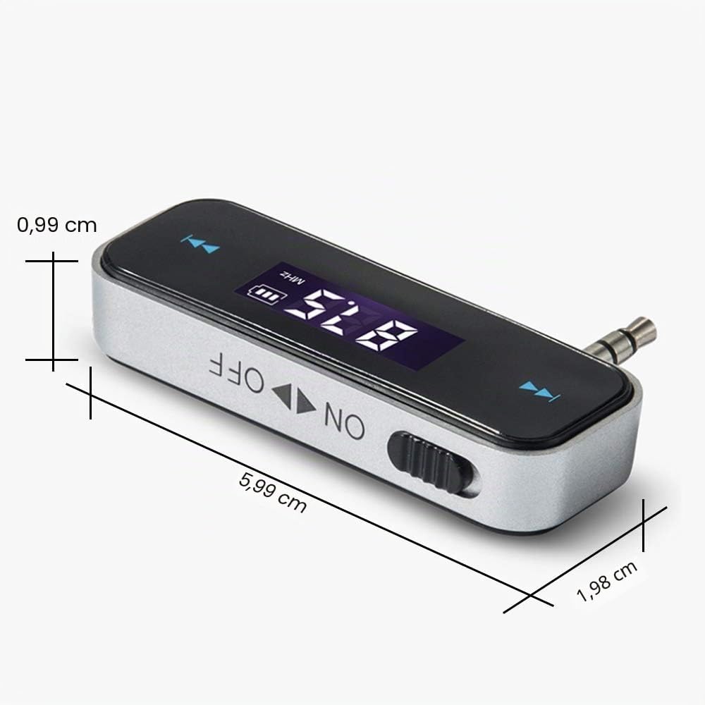 Mini Drahtlos FM Transmitter Sender UKW Handy Wireless Auto AUX-Adapter mit Integriertem Aux Port Au