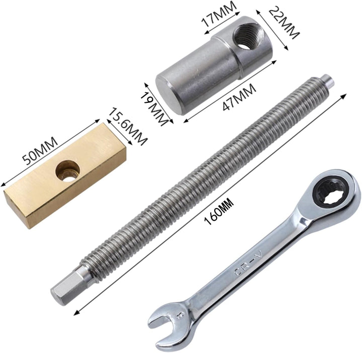 2 Stück extra lange Bank-Hundeklemmen für 19mm Loch, DIY Holzbearbeitung, verstellbare Schreibtisch-