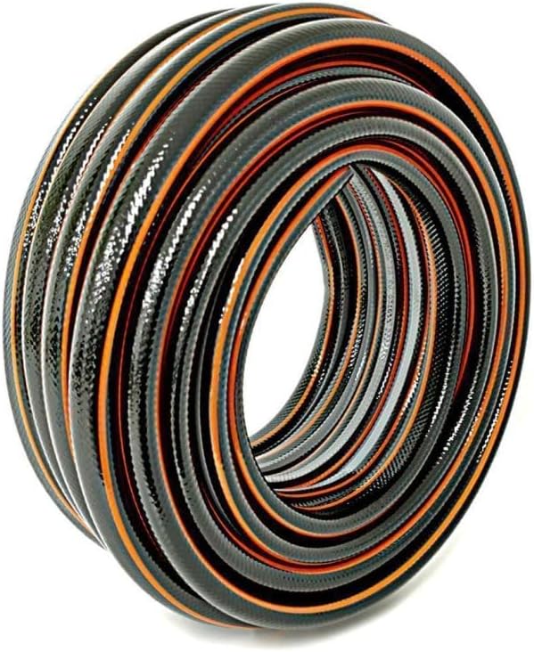 Gartenschlauch 1" NYX Premium 10 Jahre Garantie 4 lagig Wasserschlauch Bewässerungsschlauch schwarz/