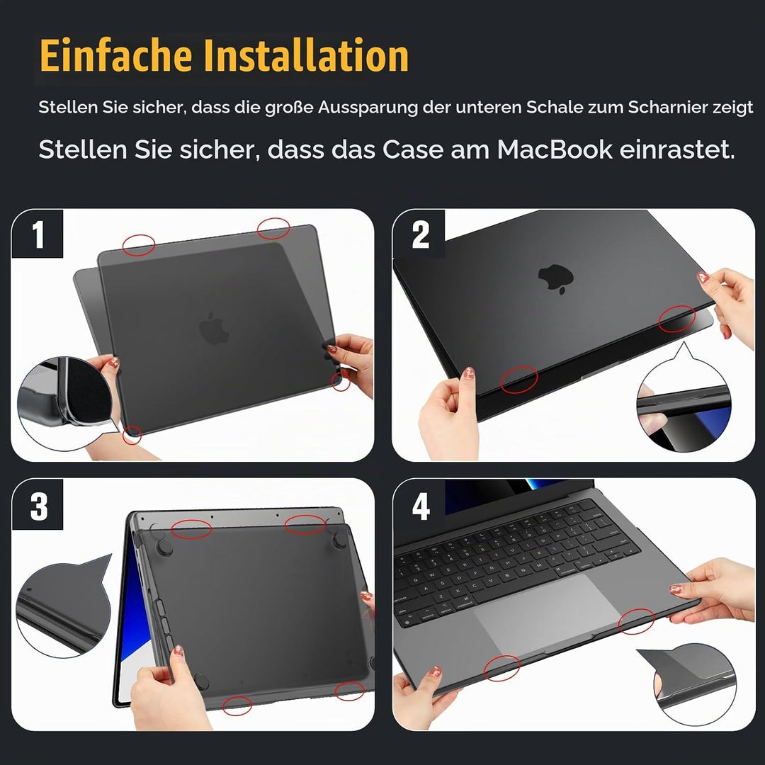 Fintie Hülle Kompatibel mit MacBook Pro 14 Zoll M5 M4 M3 M2 M1 Pro/Max (2025-2021) A3434 A3112 A3401