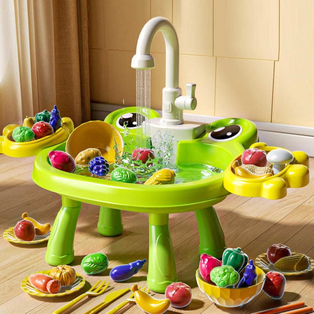 Spielspüle - Realistisch Elektrisch Interaktiv,Kinder Spüle Mit Realistischem Fliessendem Wasser,für