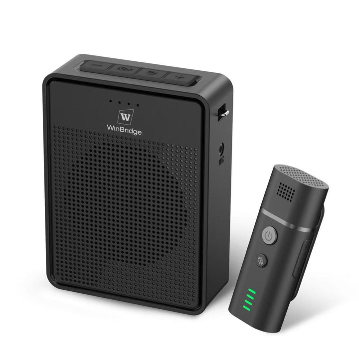 Sprachverstärker mit Bluetooth-Lavalier-Mikrofon, kabelloses tragbares Mikrofon mit Lautsprecher, Mi