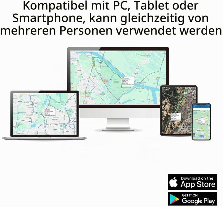 TKMARS Klein 4G Auto GPS, integrierte SIM-Karte(ABO erforderlich), 60 Tage Lange Akkulaufzeit, Magne