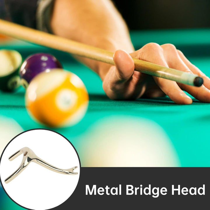 Cyrank Billard-Brückenkopf, Zinklegierung, Pool-Stick, Brückenkopf, Elefantenrüssel, Billard-Stick-A