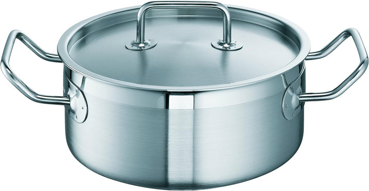 Schulte-Ufer Topf-Set Profi-Line i 5-tlg. aus Edelstahl bestehend aus Brat- Stiel- und Fleischtöpfen